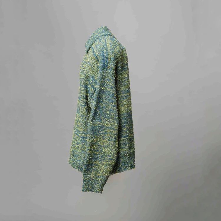 【残り一点】Mix Color Fancy Yarn Prime-Over Skipper Knit Pullover