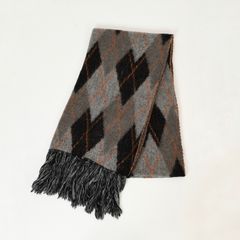 【残り一点】M/Shaggy Argyle Knit Muffler