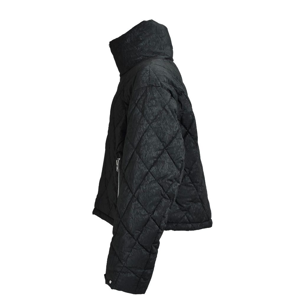 【残り一点】Faux Leather Shiny Quilting Down Jacket