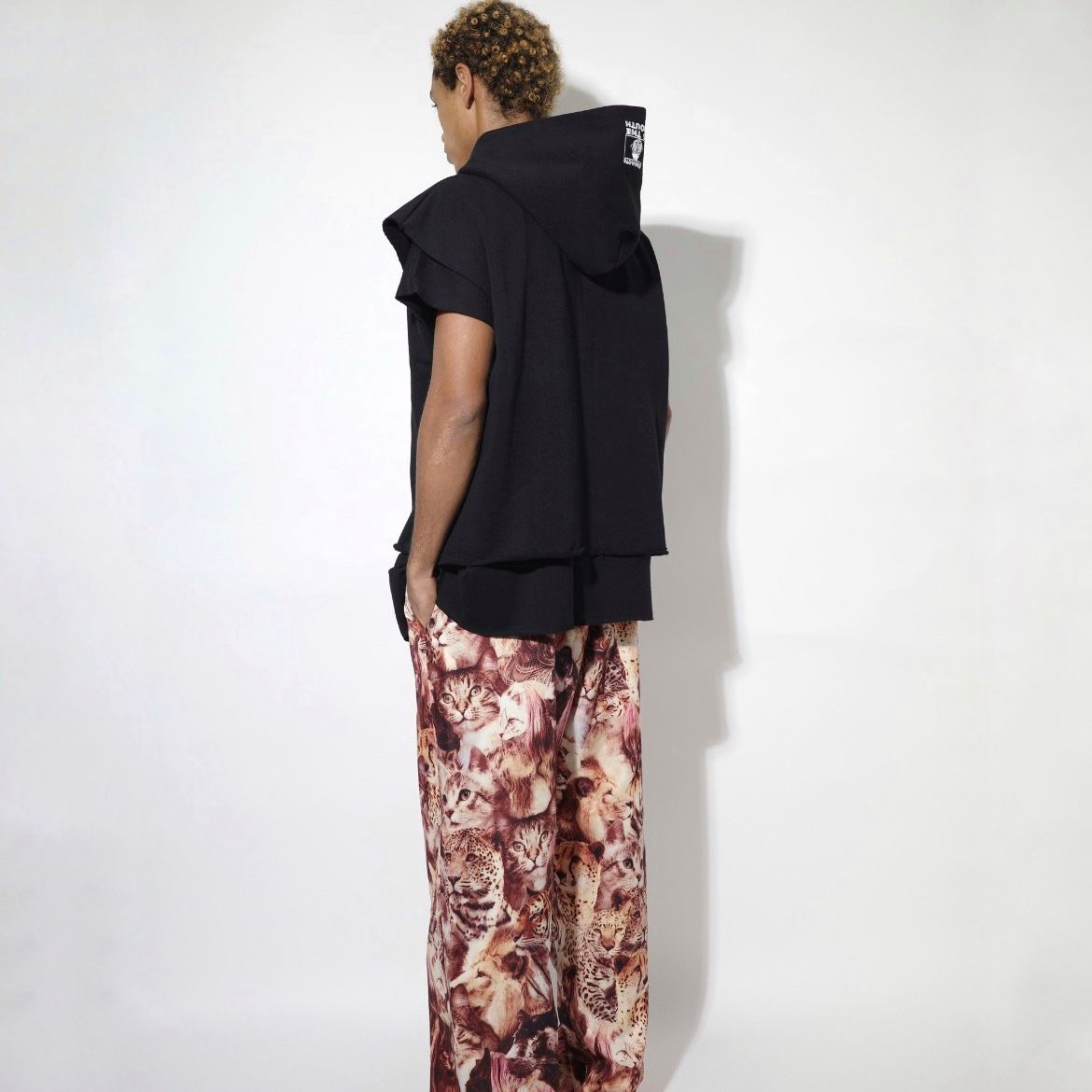 【残り一点】Cut Off Wide Zip N/S Sweat Hoodie