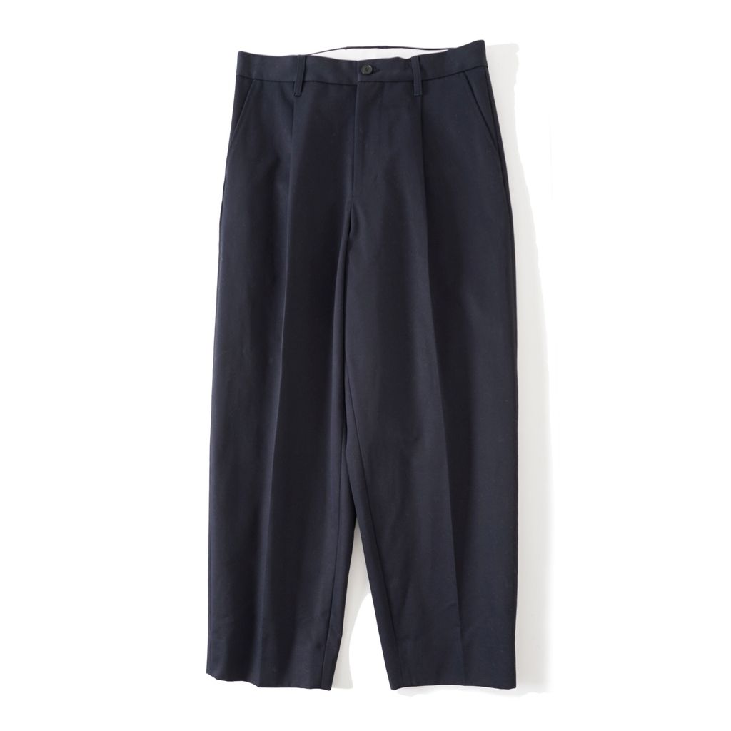 ONE TUCK CHINO TROUSERS[NAVY] | 1LDK ONLINE STORE