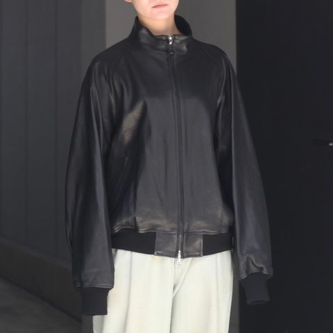 【残りわずか】Lamb Leather Weekend Jacket