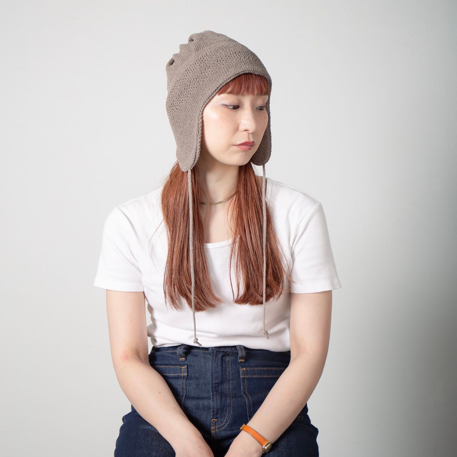 【残り一点】Summer Ear Knit Cap