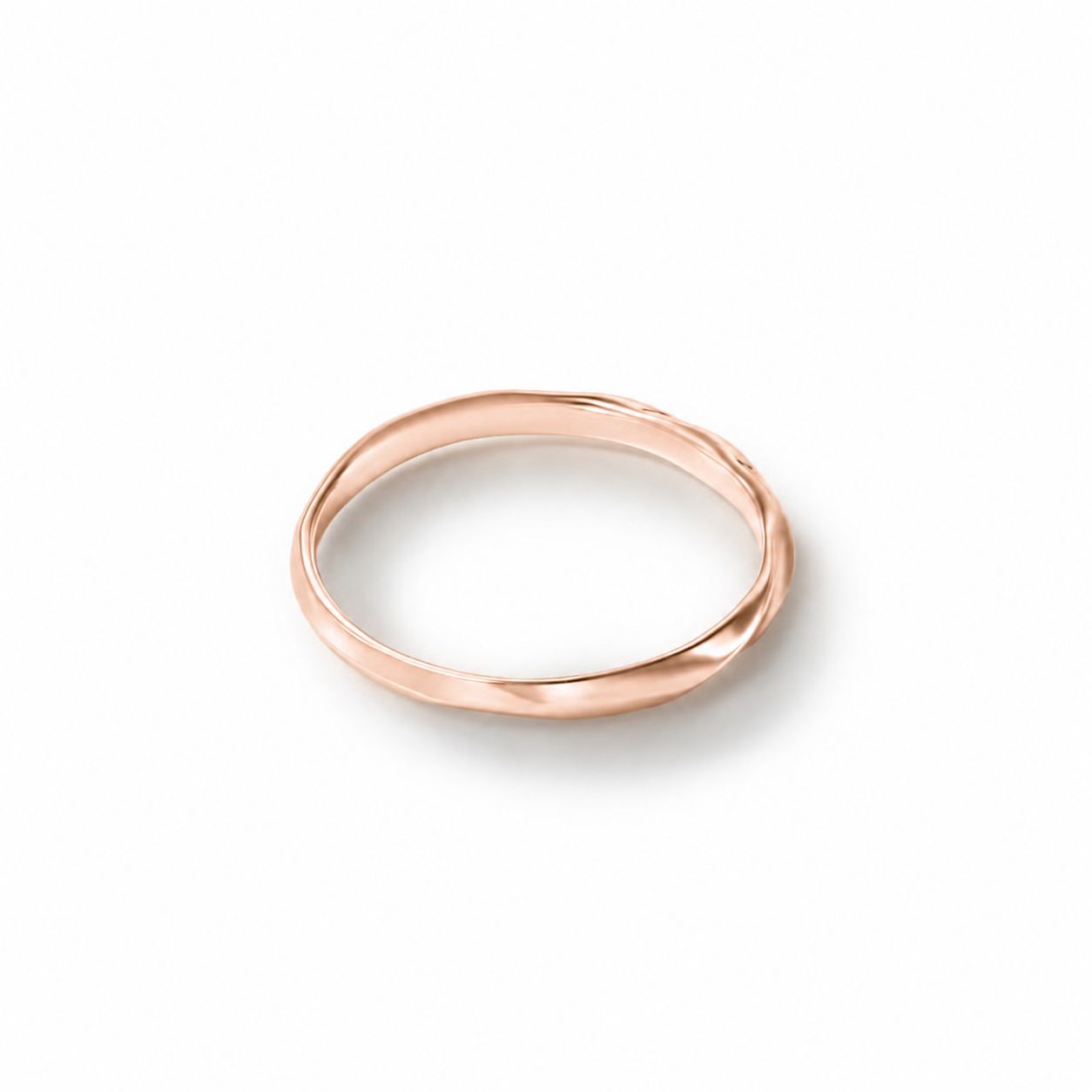 【お取り寄せ注文可能】Half Twist Ring S(K18 PINK GOLD)