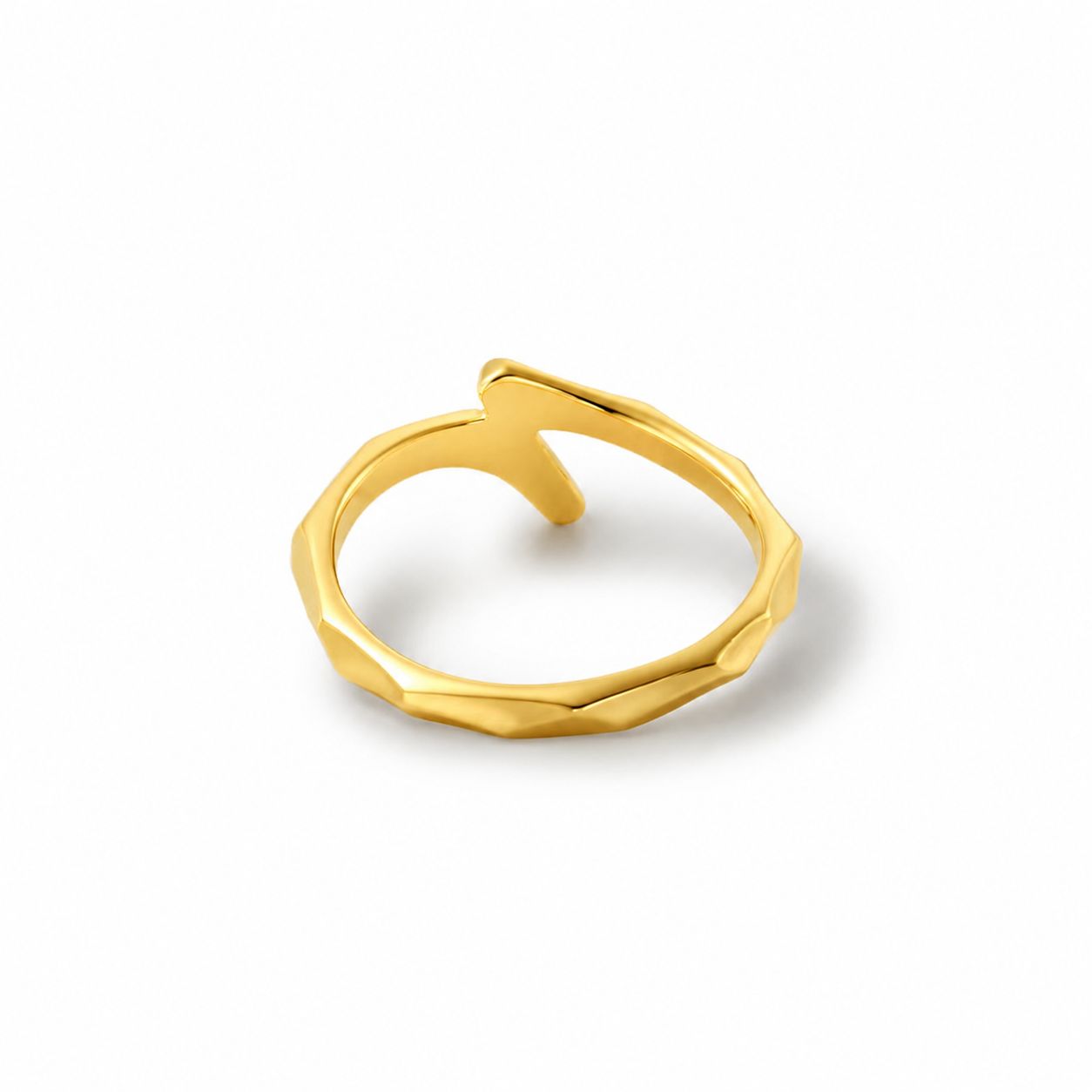 【お取り寄せ注文可能】Broadly V Ring(K18 YELLOW GOLD)