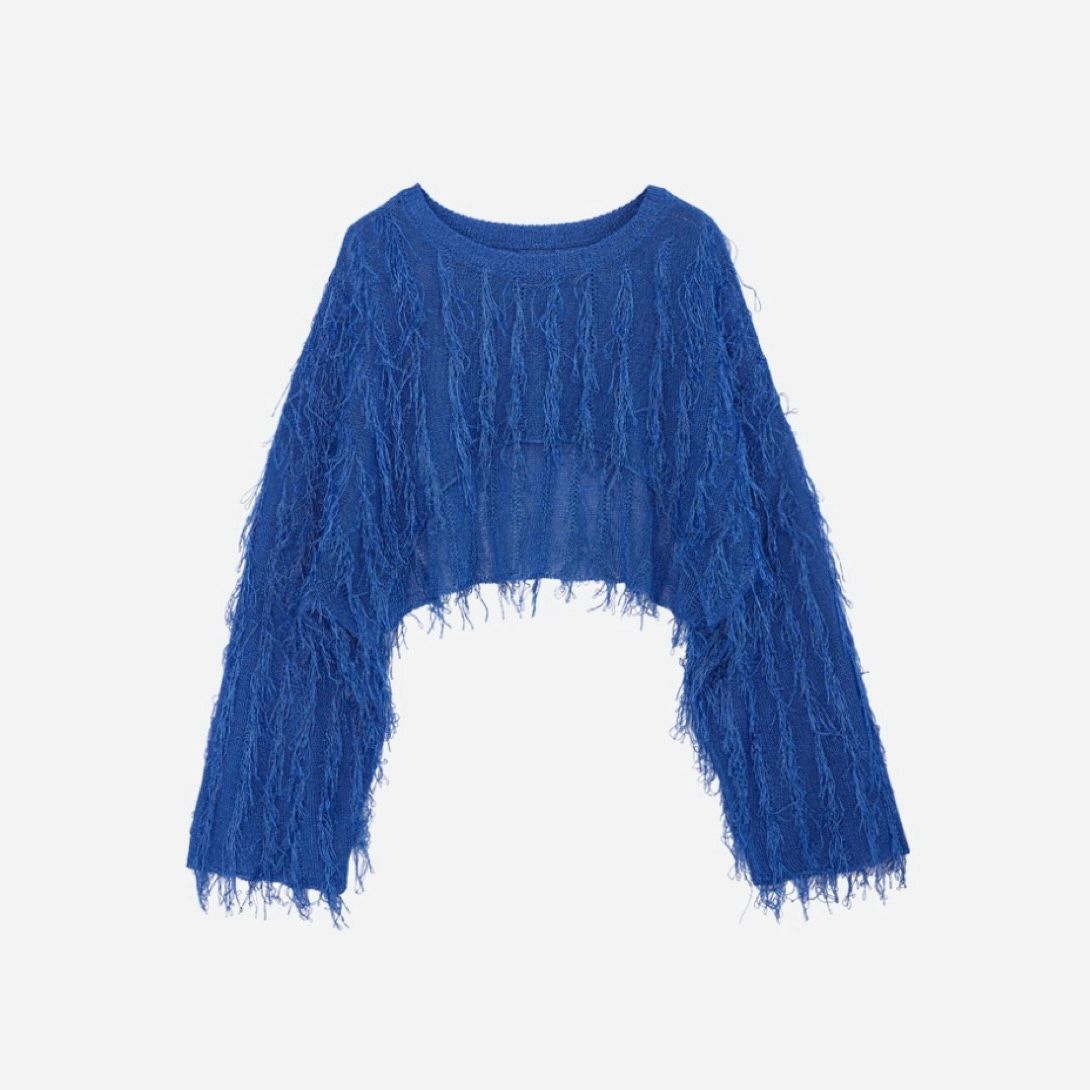【残り一点】Bright Loop Fringe Short Tops