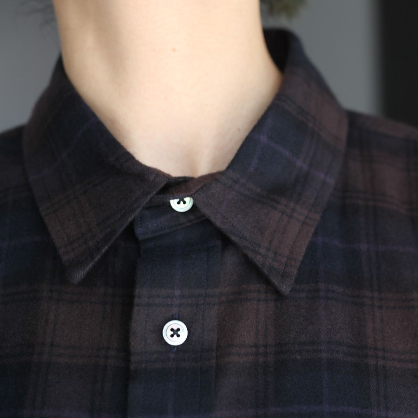 stein Oversized Cotton Flannel Shirt M | testes.metalesp.com.br