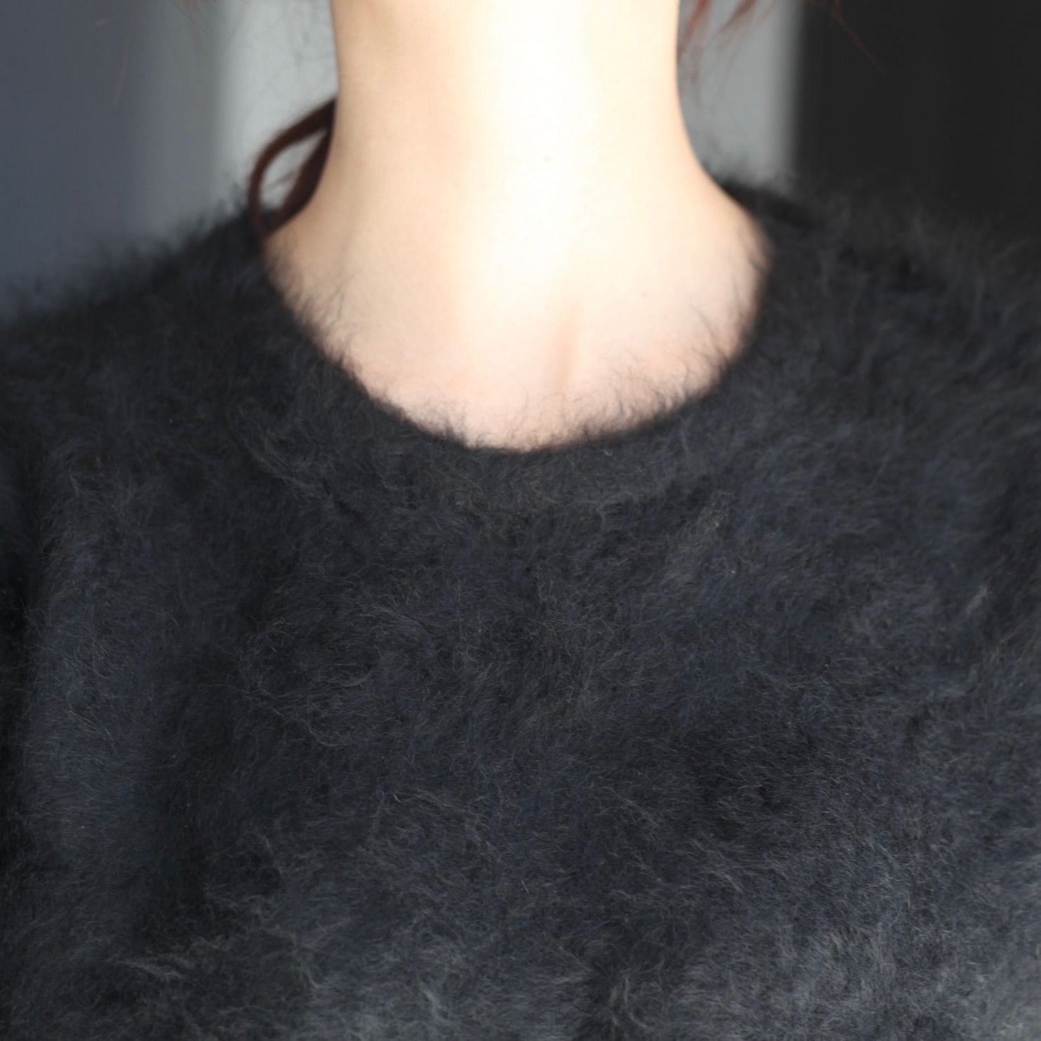 【残り一点】Cashmere Shaggy Knit Crew Neck LS