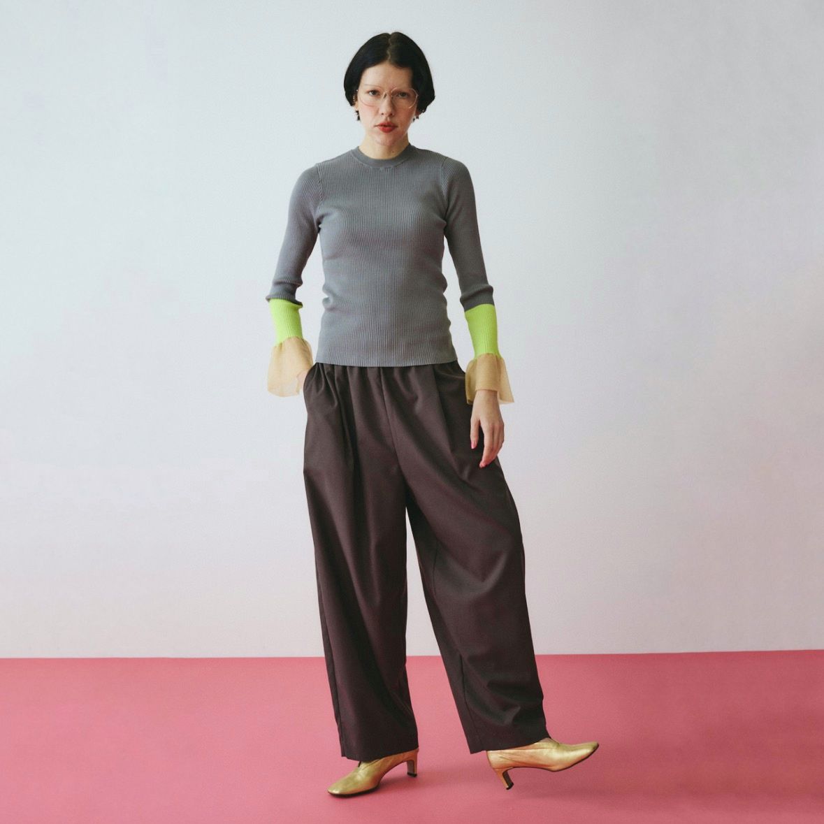 【残り一点】Flare Sleeve Knit Tops