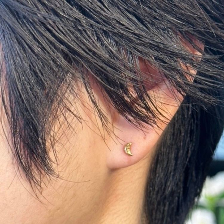 【お取り寄せ注文可能】Mini Moon Earrings