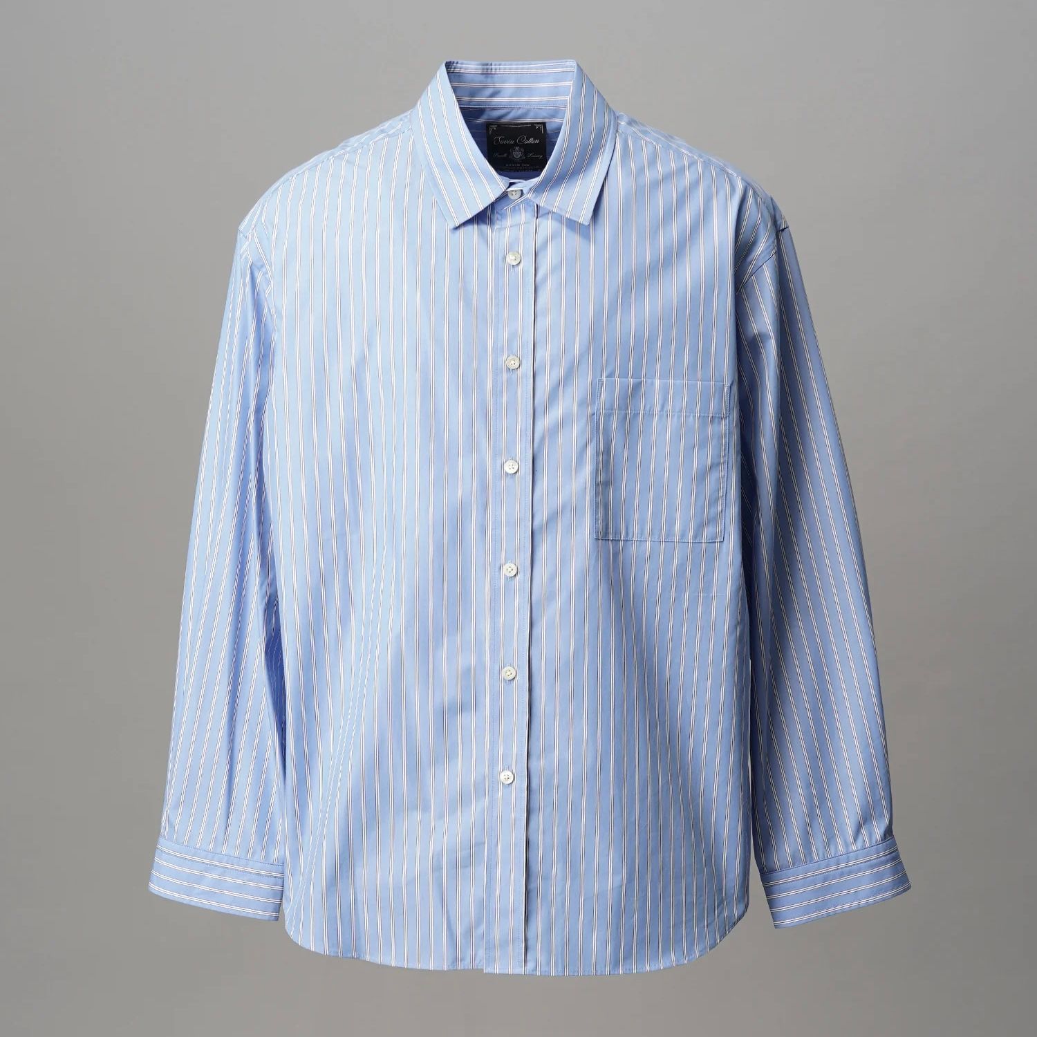 【残り一点】120 / 2 Suvin Cotton Typewriter Prime-Over Shirt
