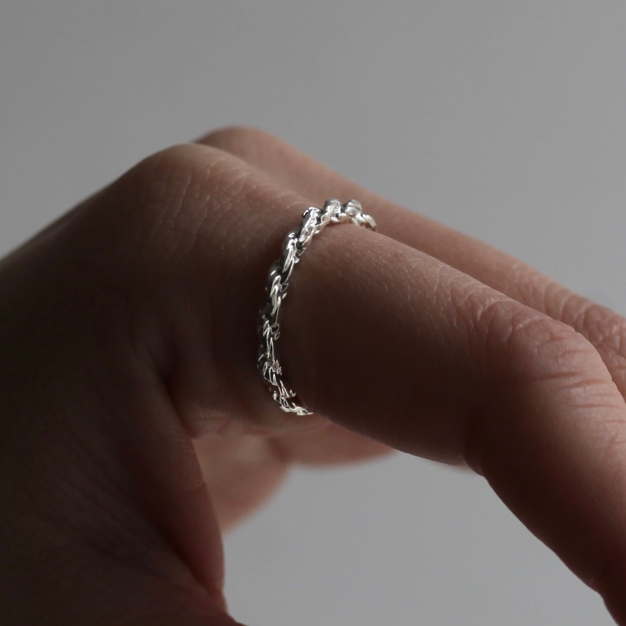 【残り一点】Rope Chain Ring(2.6mm)