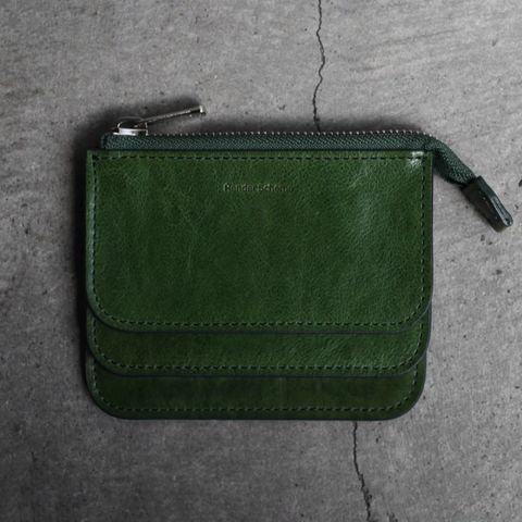 【残り一点】3 Layered Purse(LIME GREEN)