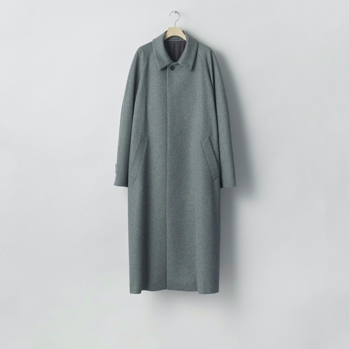 【残り一点】Wool Cashmere Raglan Sleeve Balmacaan Coat