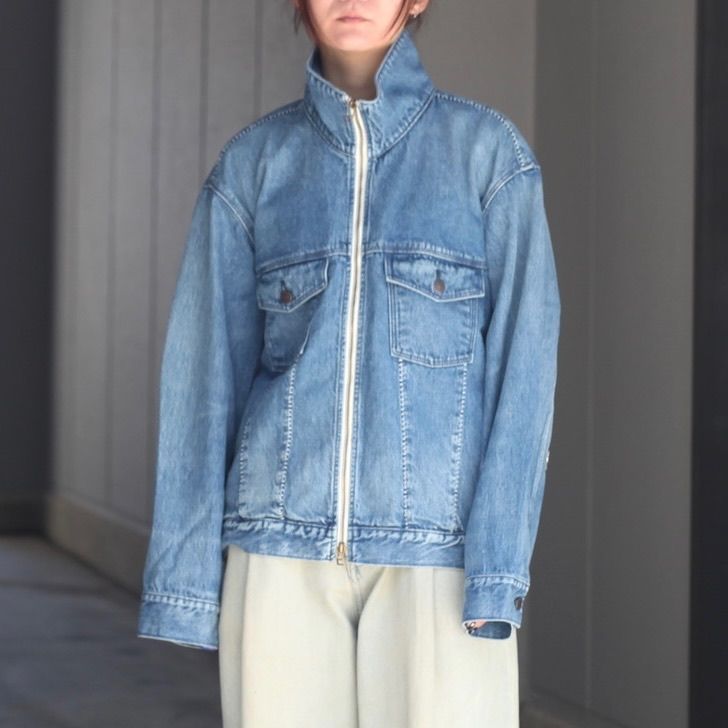 【残り一点】12.5OZデニムブルゾン(USED)
