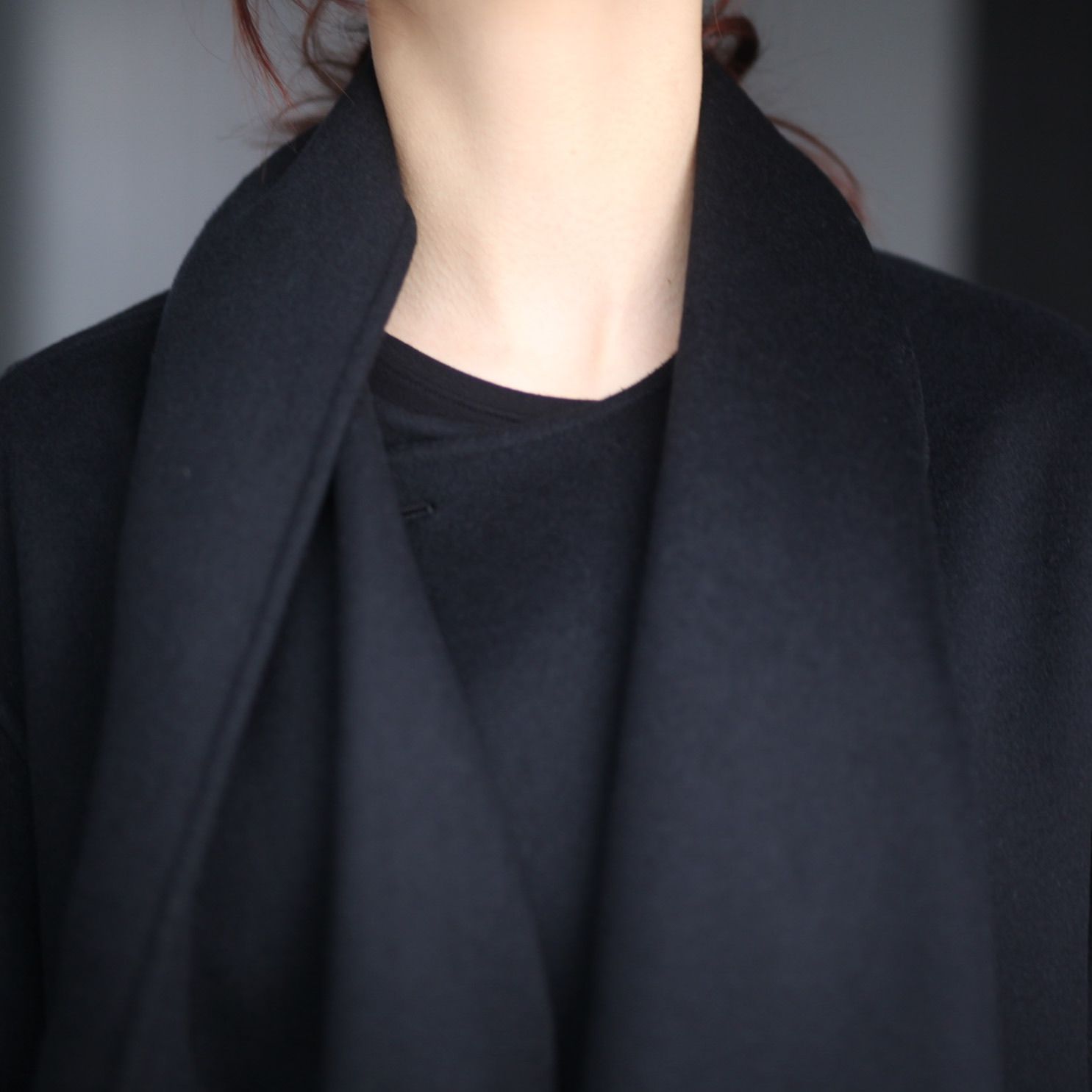 【残り一点】Wool Cashmere Beaver Reversible Stole Coat