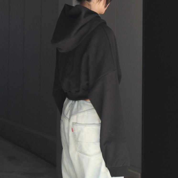 【残りわずか】Cropped Heavy Hood