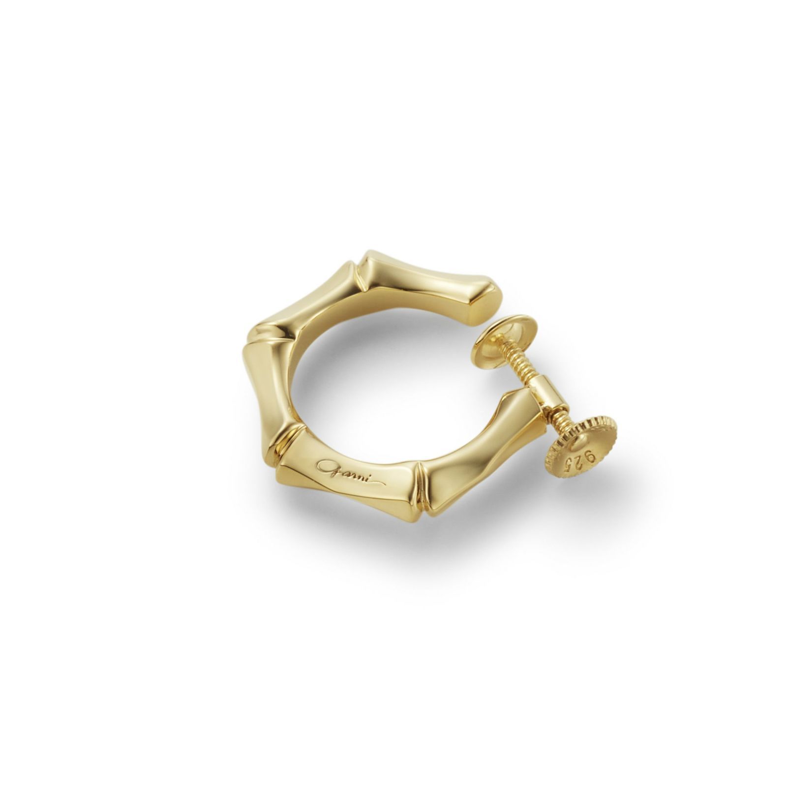 【お取り寄せ注文可能】Crockery Bamboo Earring(GOLD)