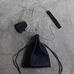 【残り一点】Chain Pouch & Frame Purse(ODD_COW SHRINK)