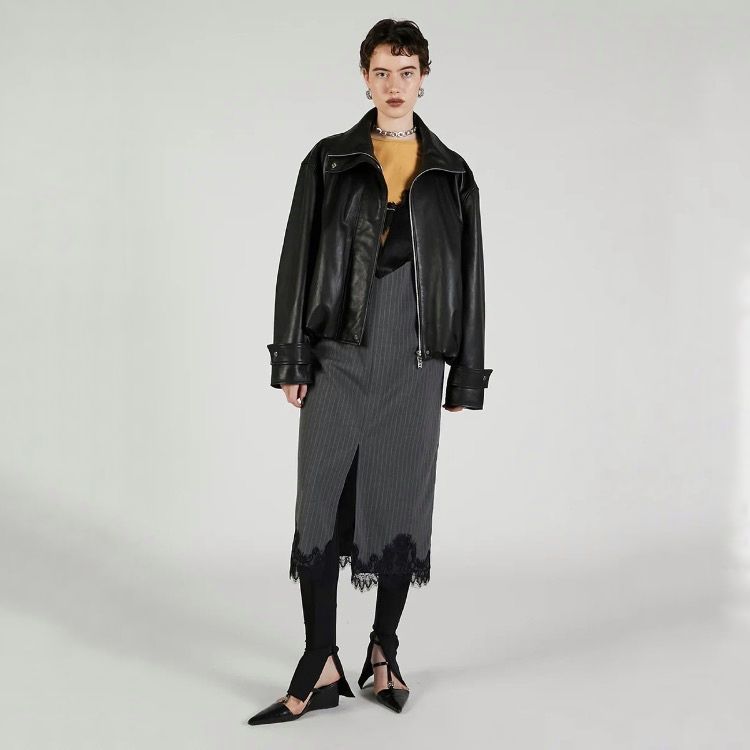 【残り一点】Sheep Leather High Neck Blouson