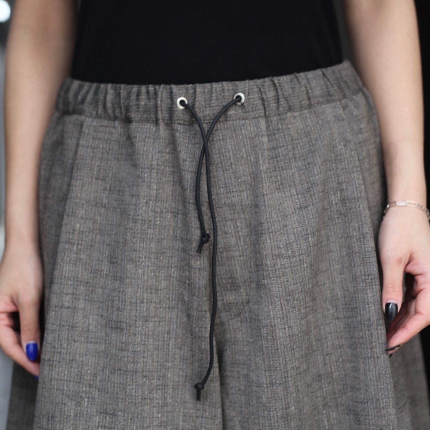 【残り一点】ワイドイージーショーツ(POLYESTER/RAYON)