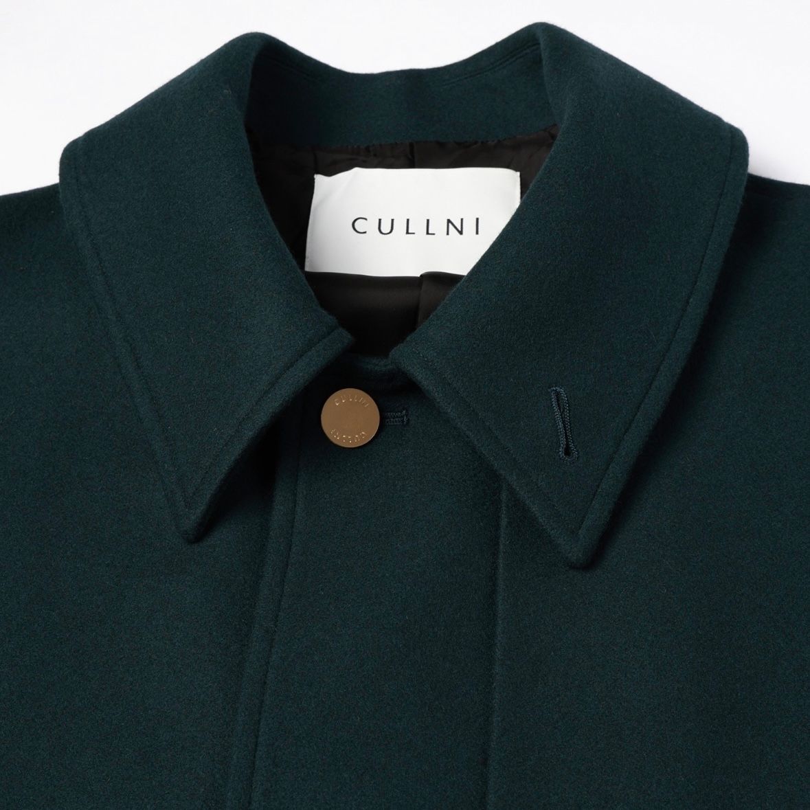 【残り一点】Lamb Wool Melton Layered Long Coat