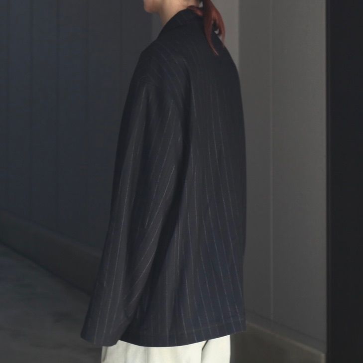 【残り一点】36G Wool Stripe Double Jacket