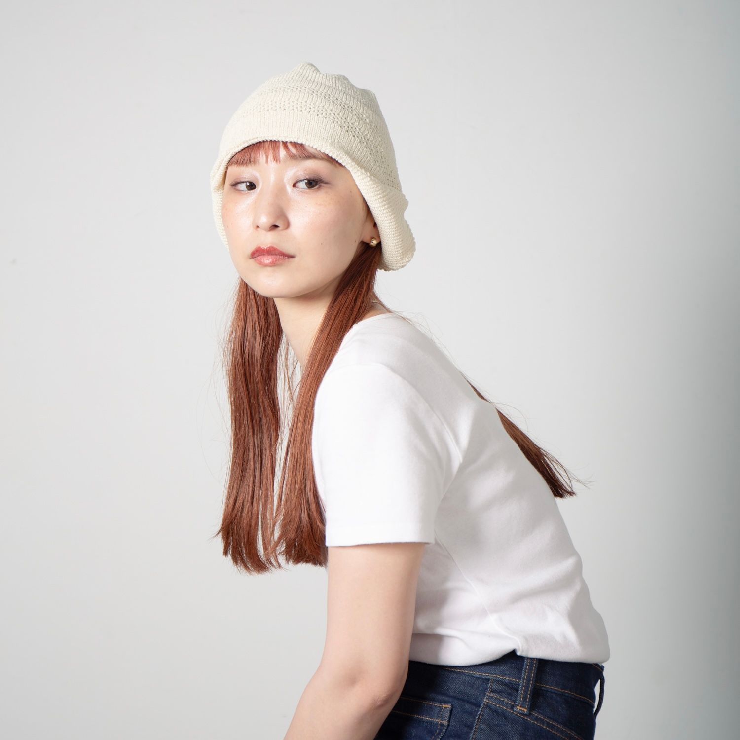 【残り一点】Summer Ear Knit Cap