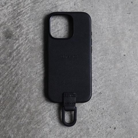 【残り一点】カラビナ付iPhoneケース(BLACK)