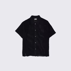 【残り一点】Rib Knit Sheer Shirt