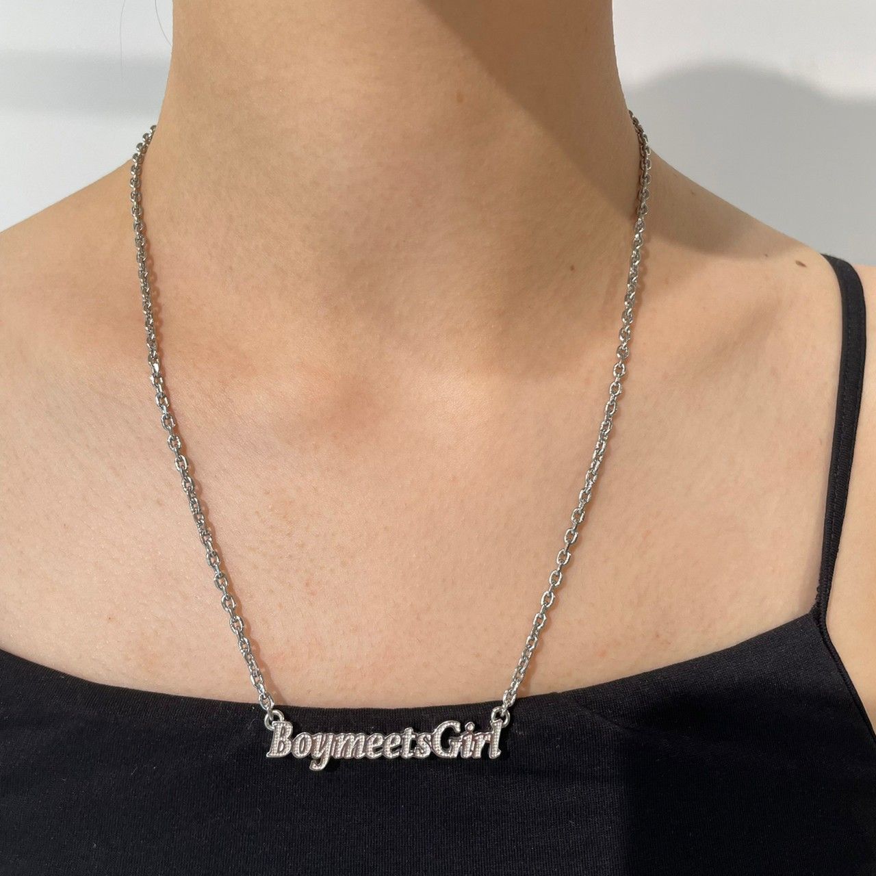 アイボリー×レッド “BoymeetsGirl” Souvenir Necklace - 通販