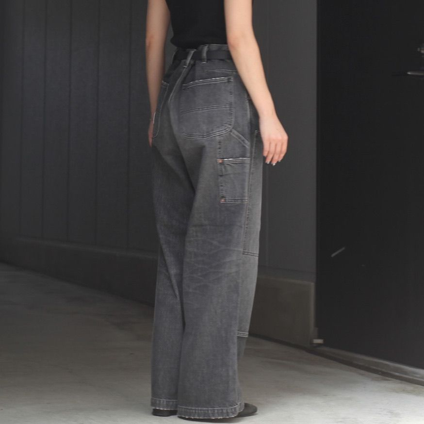 【残りわずか】Vintage Washed Painter Denim Wide Pants