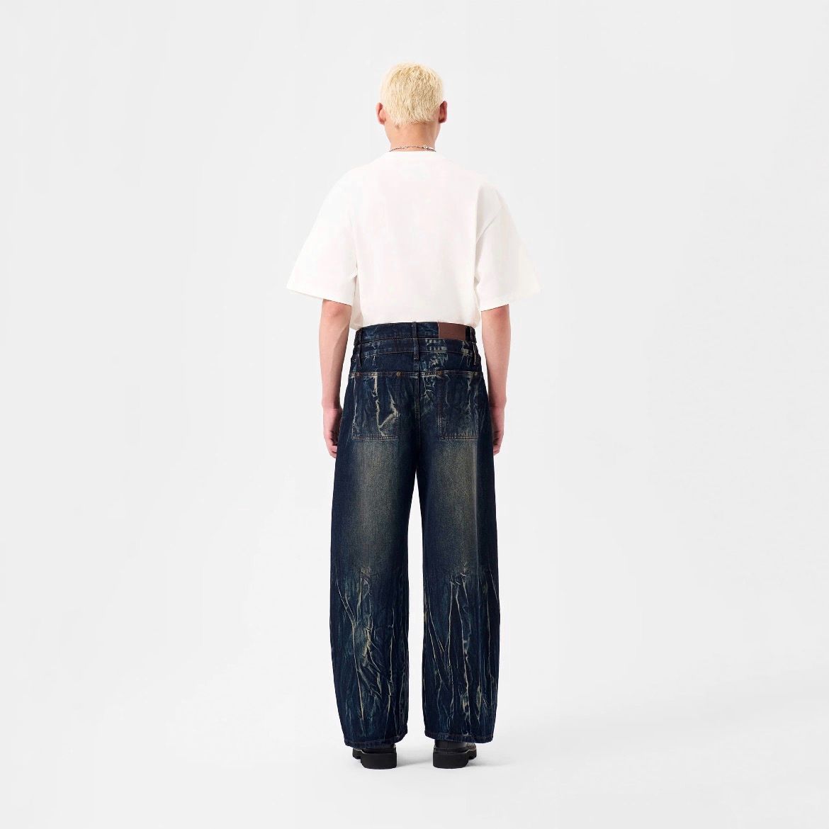 【残り一点】Gradient Tie Dye Denim Trousers