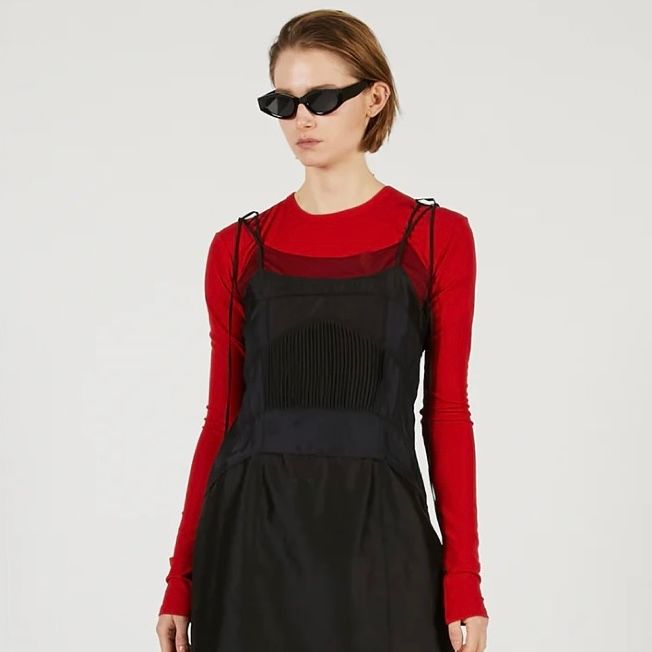 【残り一点】ダブルネックレイヤードトップ