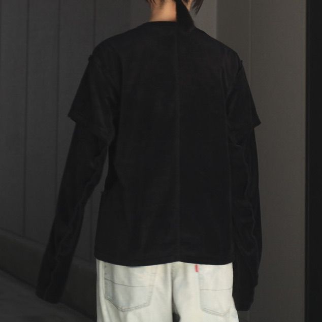 【残りわずか】Velour Double Layer Long Sleeve T-shirt