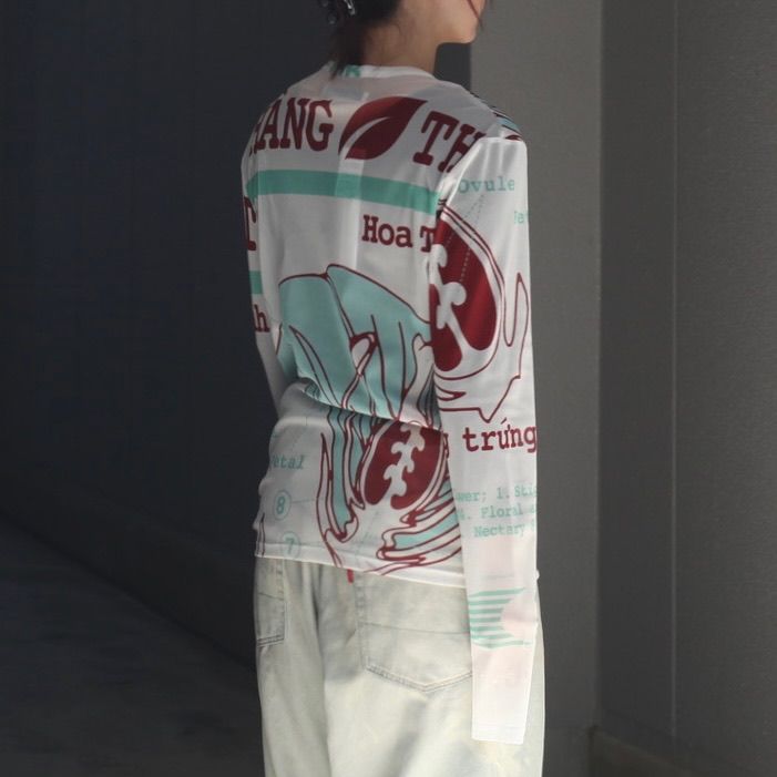【残り一点】Graphic Mesh Top B