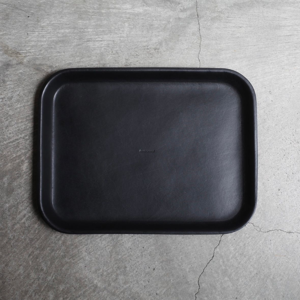 【残り一点】Leather Tray_L(BLACK)