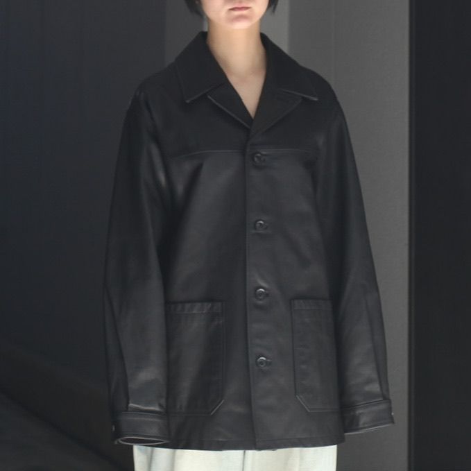 【残りわずか】Goat Leather Car Coat