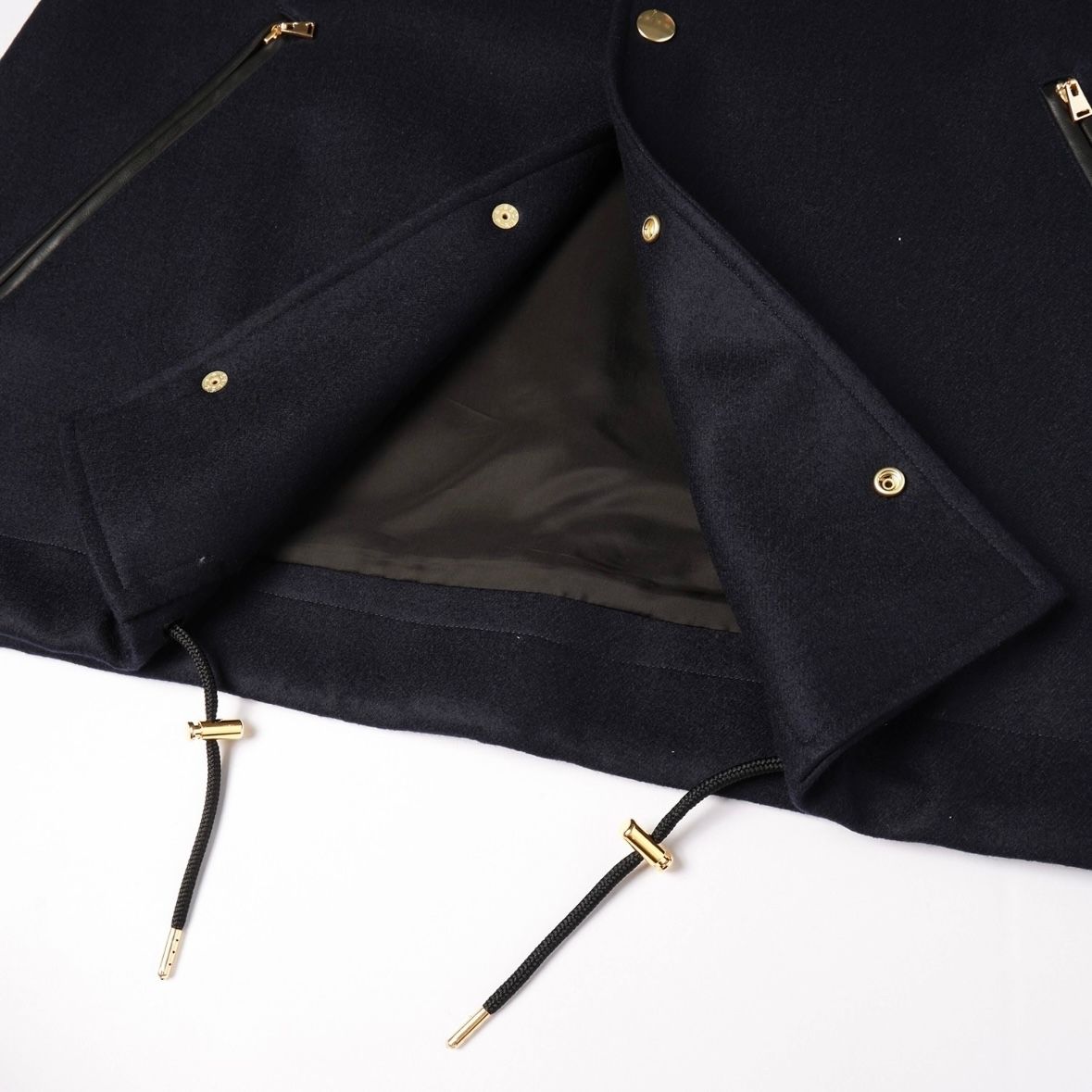 【残り一点】Wool Melton Dot Button Coach Jacket