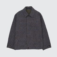 【残り一点】Needlepunched Cotton Plaid Drizzler Jacket