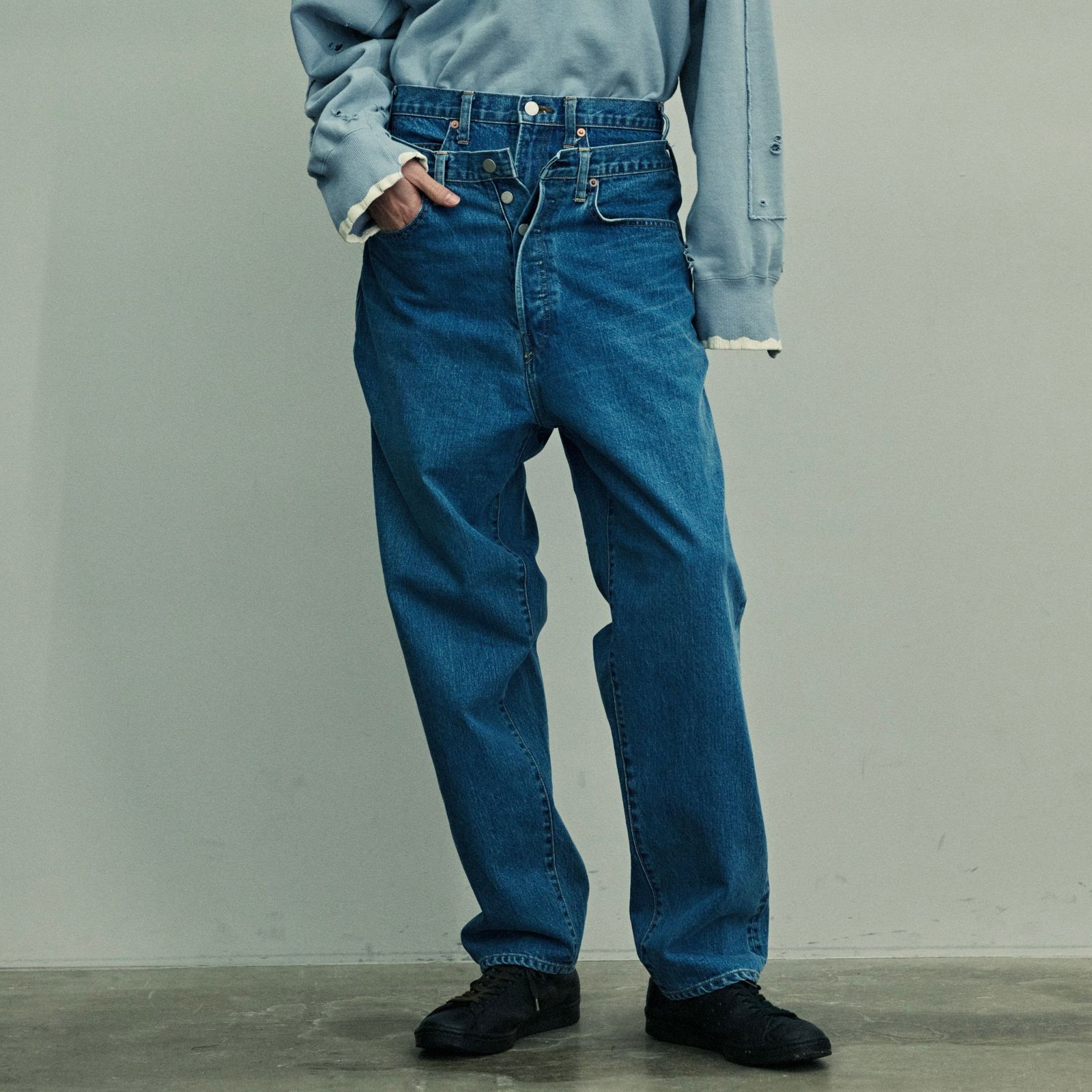 stein - 【残りわずか】Timeless Layered Denim Jeans | ACRMTSM ...