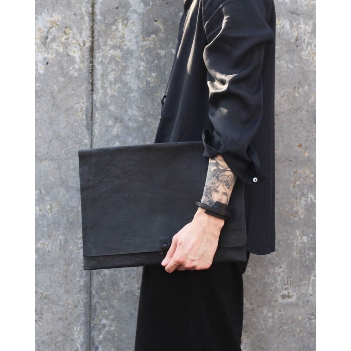 T.A.S - 【お取り寄せ注文可能】Leather Combi Bag(BLACK) | ACRMTSM