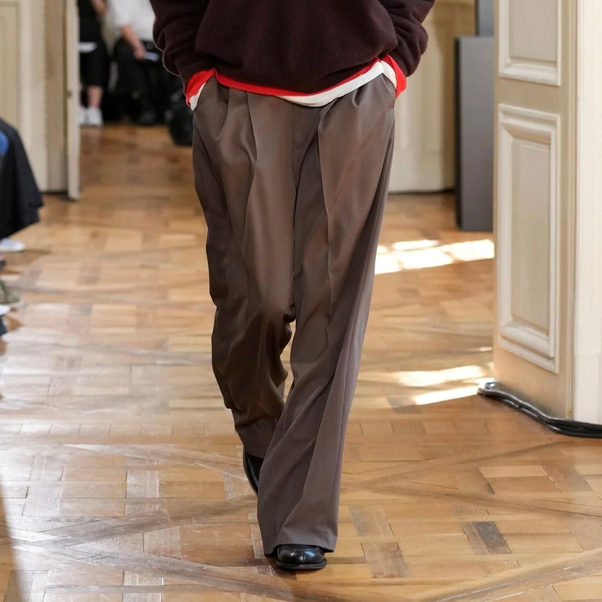 パンツ ssstein LONG WIDE TROUSERS 2/90 wool ssstein / シュタイン】LONG WIDE TROUSERS (2/90 WOOL GABARDINE