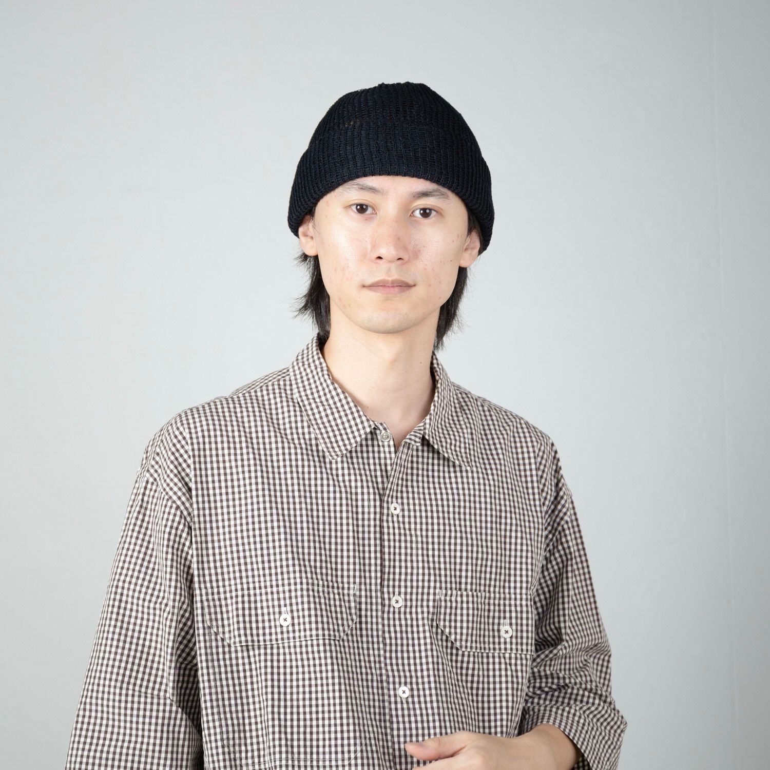 【残り一点】Sheer Mesh Short Knit Cap