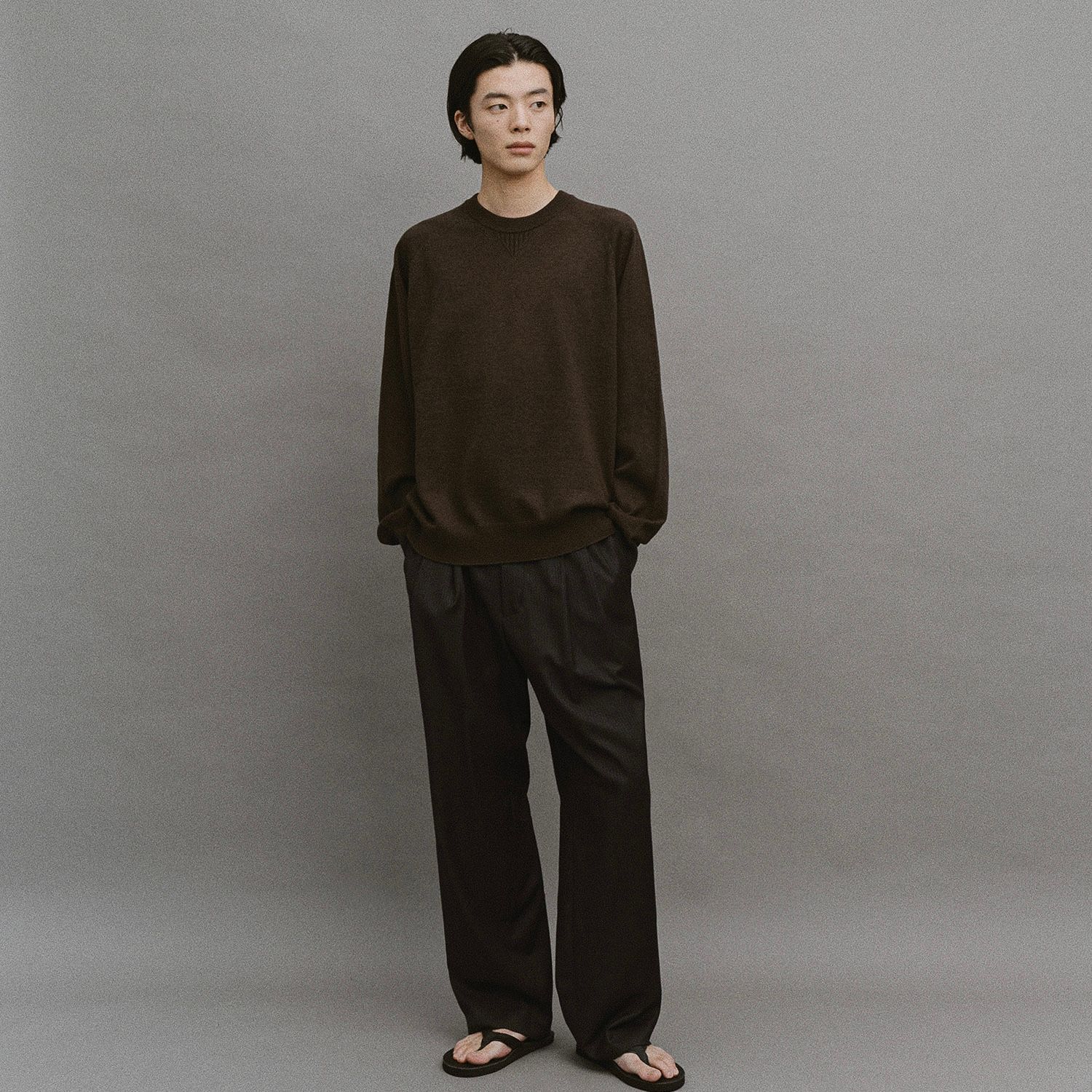 【残り一点】Whole Garment Crew-Neck Knit