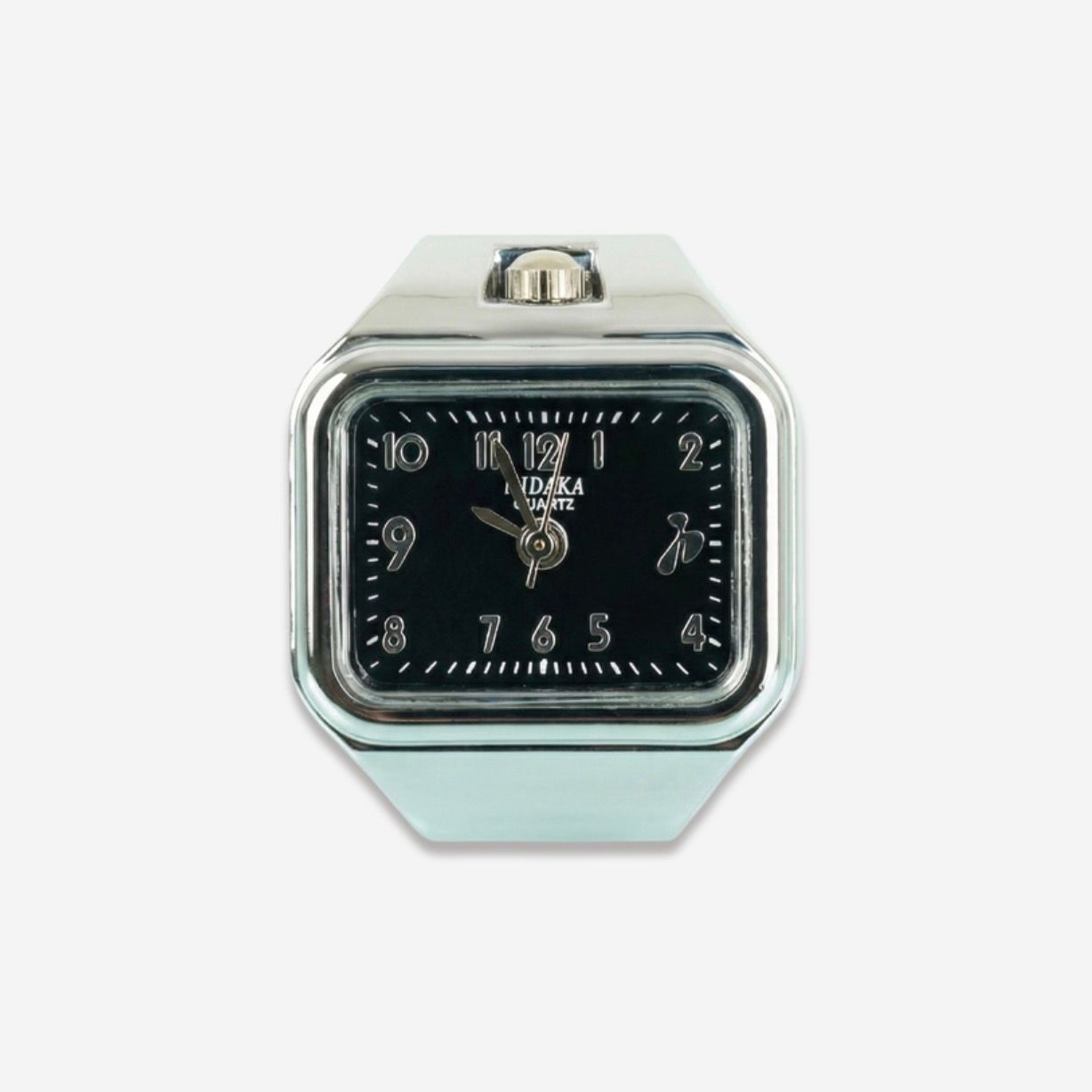 【残り一点】E/W Ring Watch(SILVER×BLACK)