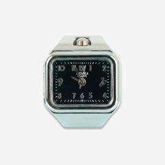 【残り一点】E/W Ring Watch(SILVER×BLACK)