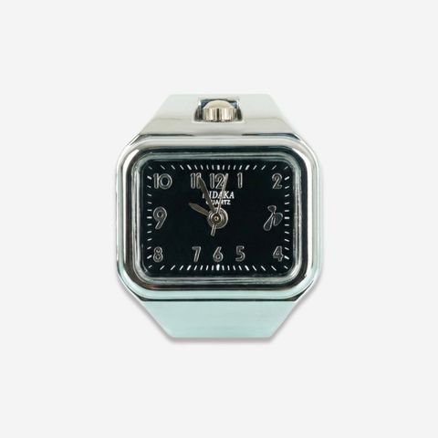 【残り一点】E/W Ring Watch(SILVER×BLACK)