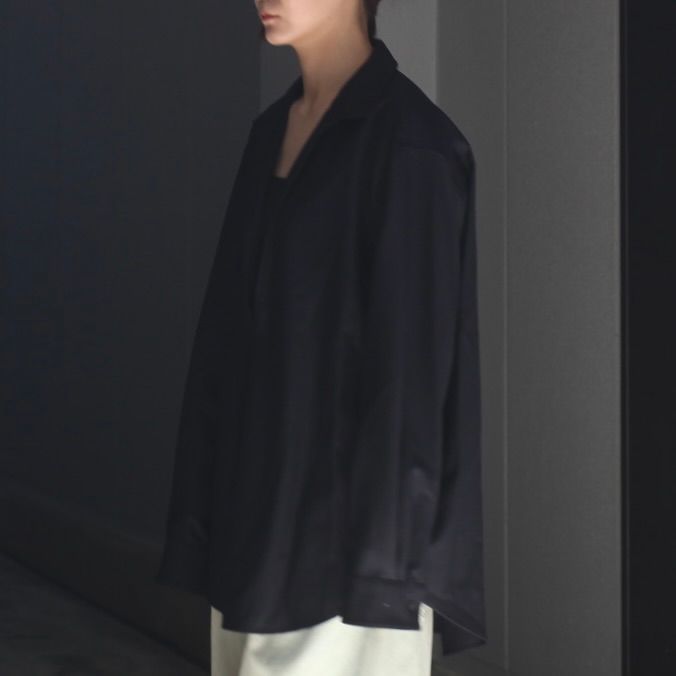 【残りわずか】Wool Flannel Oversized Skipper Shirt
