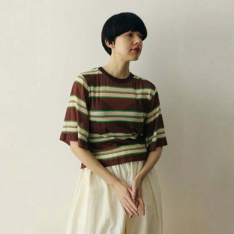 【残り一点】Border Half Tops